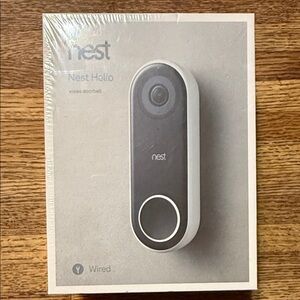 Nest Hello Video Doorbell - Black and White